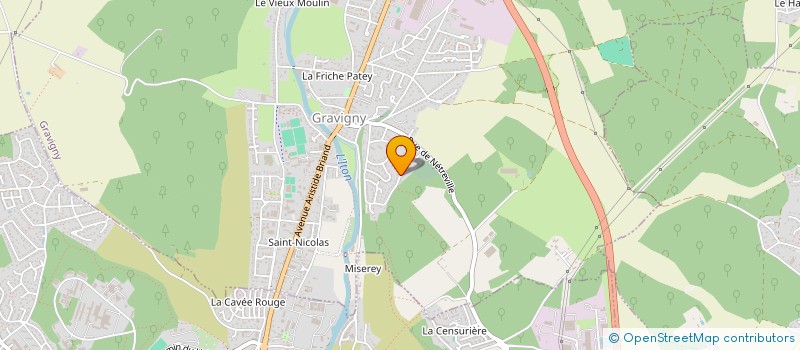 localisation de l'entreprise SCI DE LA RIVIERE à GRAVIGNY