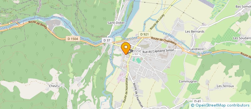 localisation de l'entreprise SCI DE LA RIVIERE  YENNE