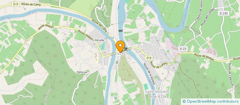 localisation de l'entreprise SCI DE LA RIVIERE  LUZECH