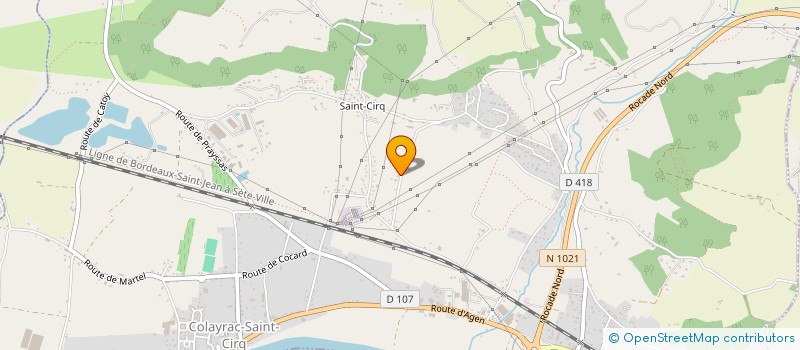 localisation de l'entreprise SCI DE LA RIVIERE  COLAYRAC-SAINT-CIRQ