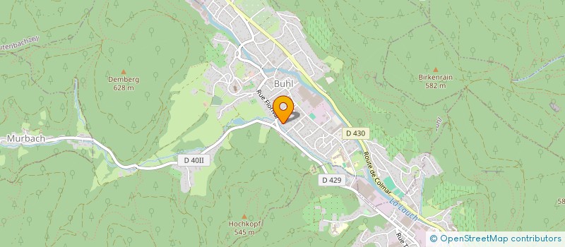 localisation de l'entreprise SCI DE LA RIVIERE  BUHL