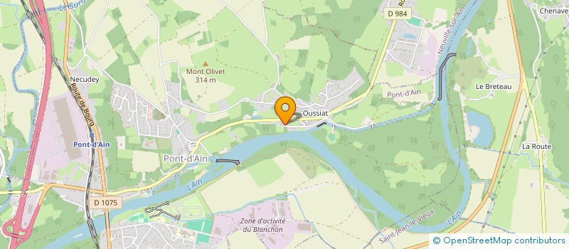 localisation de l'entreprise SCI DE LA RIVIERE  PONT-D'AIN