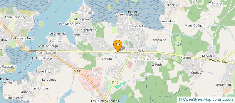 localisation de l'entreprise SCI DE LA RIVIERE D'ETEL  BELZ