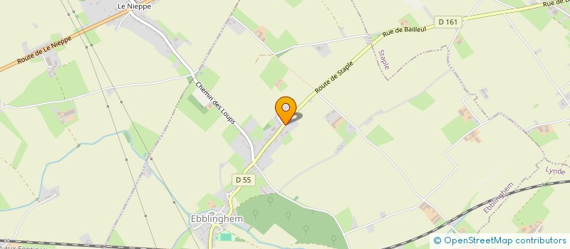 localisation de l'entreprise SCI DE LA RIVIERE DE BOONEGHEM à EBBLINGHEM