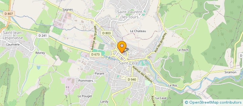 localisation de l'entreprise SCI DE LA RIVIERE SALEE  SAINT-CERE