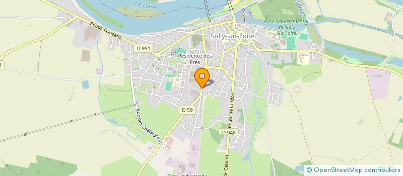 localisation de l'entreprise SCI DE LA ROANNE à SULLY-SUR-LOIRE