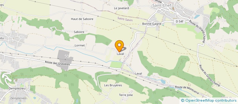 localisation de l'entreprise SCI DE LA ROBINIERE à SAINT-SAVIN