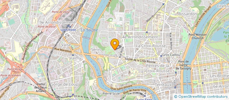 localisation de l'entreprise SCI DE LA ROCADE  LYON