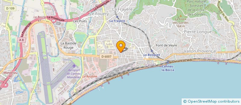 localisation de l'entreprise SCI DE LA ROCADE à CANNES
