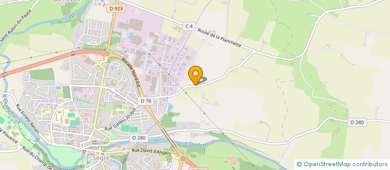 localisation de l'entreprise SCI DE LA ROCADE  SEGRE-EN-ANJOU BLEU