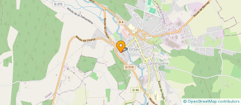 localisation de l'entreprise SCI DE LA ROCADE  ORBEC