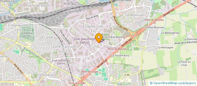 localisation de l'entreprise SCI DE LA ROCADE  CESSON-SEVIGNE