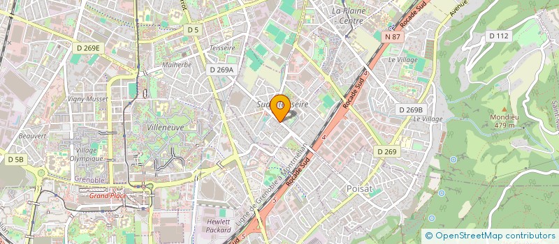 localisation de l'entreprise SCI DE LA ROCADE  SAINT-MARTIN-D'HERES