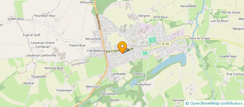 localisation de l'entreprise SCI DE LA ROCHE  PLOUVORN