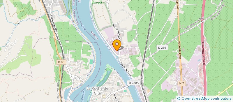 localisation de l'entreprise SCI DE LA ROCHE  LA ROCHE-DE-GLUN