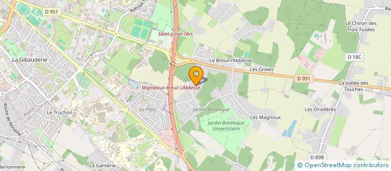 localisation de l'entreprise SCI DE LA ROCHE à MIGNALOUX-BEAUVOIR