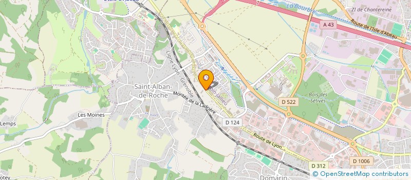 localisation de l'entreprise SCI DE LA ROCHE  SAINT-ALBAN-DE-ROCHE