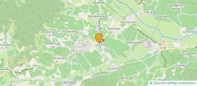 localisation de l'entreprise SCI DE LA ROCHE  QUINCIE-EN-BEAUJOLAIS