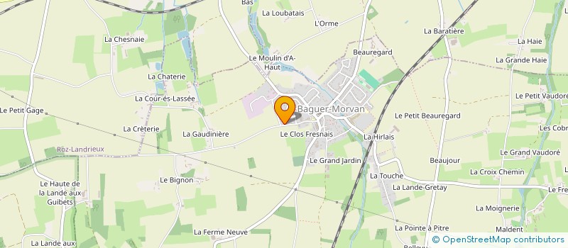 localisation de l'entreprise SCI DE LA ROCHE BLANCHE  BAGUER-MORVAN