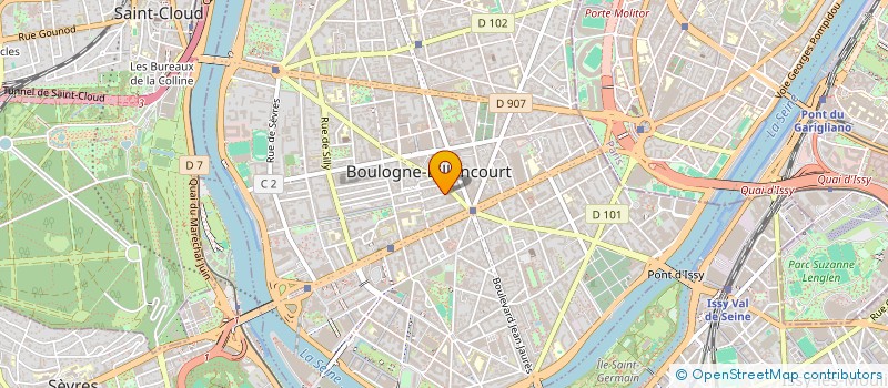 localisation de l'entreprise SCI DE LA ROCHE BLANCHE à BOULOGNE-BILLANCOURT