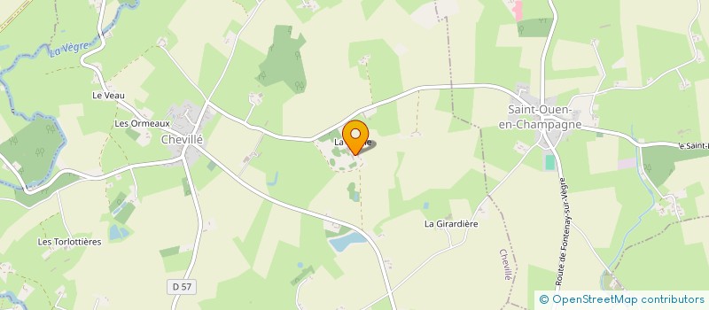 localisation de l'entreprise SCI DE LA ROCHE CHEVILLE  CHEVILLE