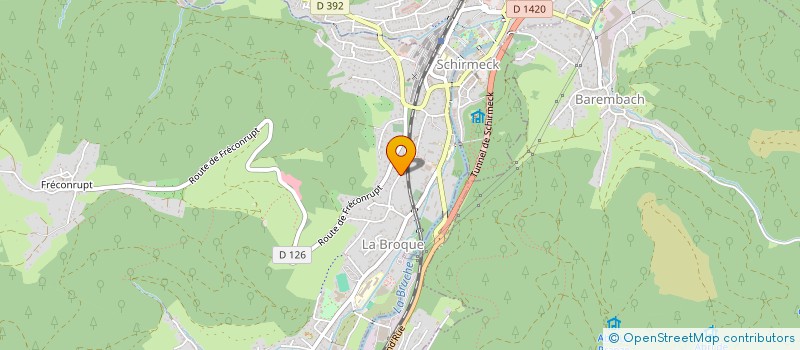 localisation de l'entreprise SCI DE LA ROCHE D EGLISE  LA BROQUE