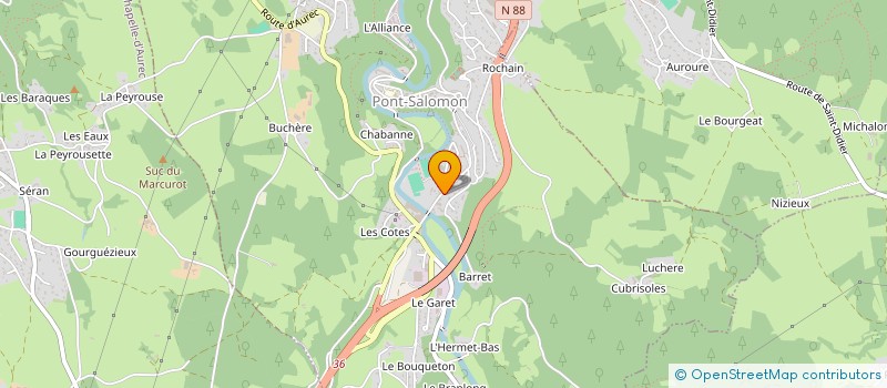 localisation de l'entreprise SCI DE LA ROCHE DU GUIZAY  PONT-SALOMON