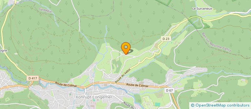 localisation de l'entreprise SCI DE LA ROCHE DU PAGE à XONRUPT-LONGEMER
