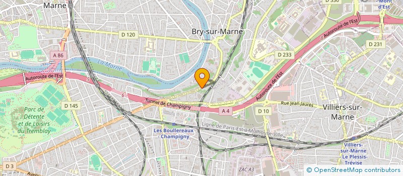 localisation de l'entreprise SCI DE LA ROCHE SERVIERE à CHAMPIGNY-SUR-MARNE