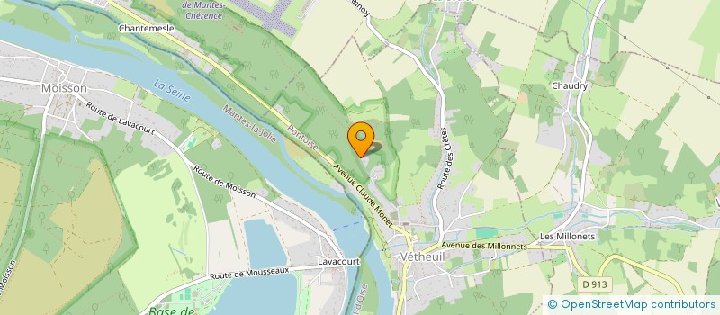 localisation de l'entreprise SCI DE LA ROCHE VETHEUIL  VETHEUIL