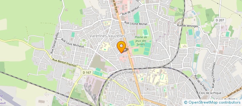 localisation de l'entreprise SCI DE LA ROCHERIE  VARENNES VAUZELLES