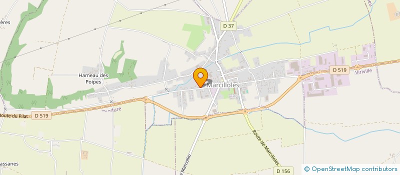 localisation de l'entreprise SCI DE LA ROCHETIERE  MARCILLOLES