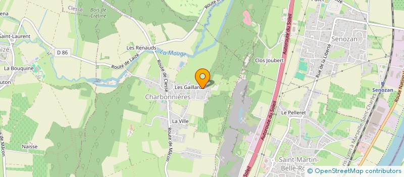 localisation de l'entreprise SCI DE LA ROCHETTE à CHARBONNIERES