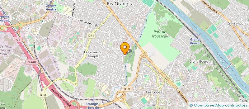 localisation de l'entreprise SCI DE LA ROCHETTE  RIS-ORANGIS