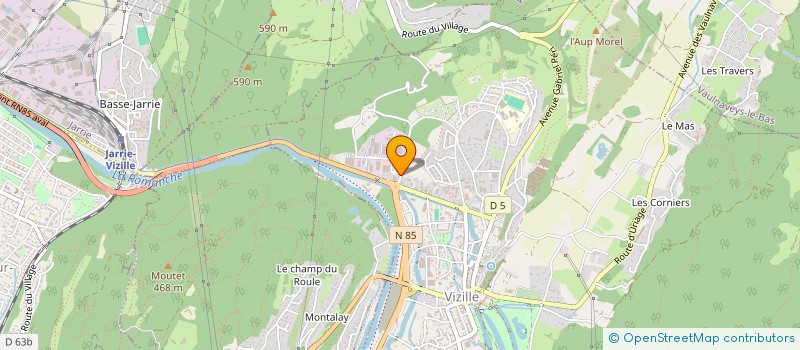 localisation de l'entreprise SCI DE LA ROMANCHE  VIZILLE