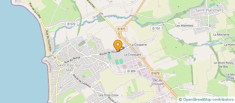 localisation de l'entreprise SCI DE LA ROQUETIERE  SAINT-PAIR-SUR-MER