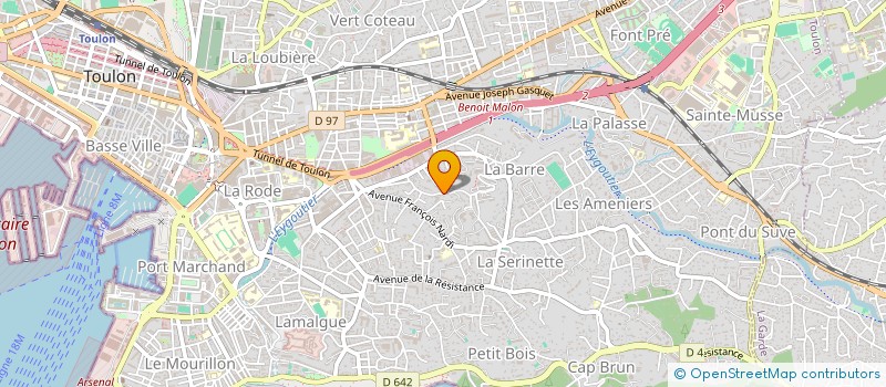 localisation de l'entreprise SCI DE LA ROQUETTE  TOULON