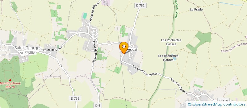 localisation de l'entreprise SCI DE LA ROSA  COURNON D AUVERGNE