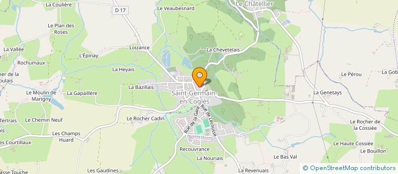 localisation de l'entreprise SCI DE LA ROSAIS  SAINT-GERMAIN-EN-COGLES