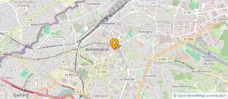 localisation de l'entreprise SCI DE LA ROSE à ANNEMASSE