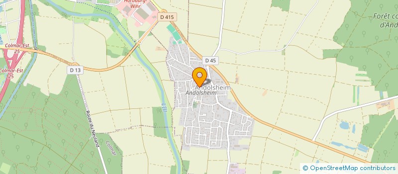 localisation de l'entreprise SCI DE LA ROSE  ANDOLSHEIM