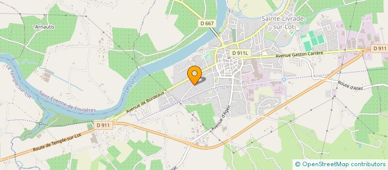 localisation de l'entreprise SCI DE LA ROSE  SAINTE-LIVRADE-SUR-LOT