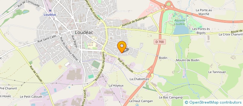 localisation de l'entreprise SCI DE LA ROSE  LOUDEAC