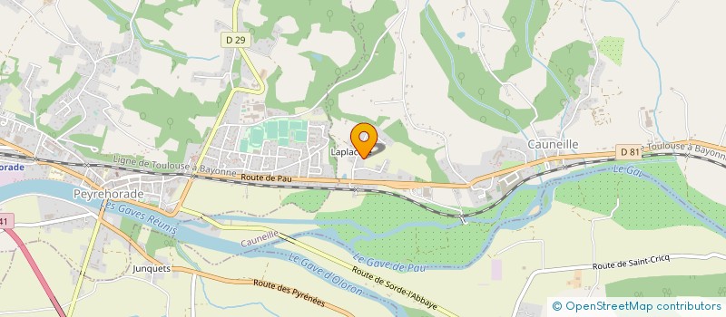 localisation de l'entreprise SCI DE LA ROSE DES SABLES  CAUNEILLE