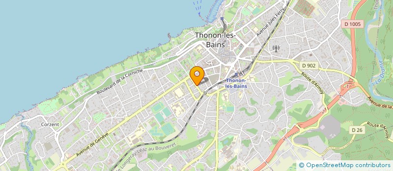 localisation de l'entreprise SCI DE LA ROSE ET DE LA BASSE COUR à THONON-LES-BAINS