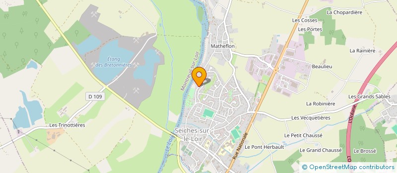 localisation de l'entreprise SCI DE LA ROSERAIE  SEICHES-SUR-LE-LOIR