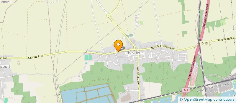 localisation de l'entreprise SCI DE LA ROSERAIE  CHEVRIERES