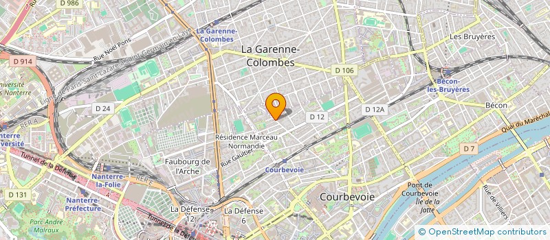 localisation de l'entreprise SCI DE LA ROSERAIE à COURBEVOIE