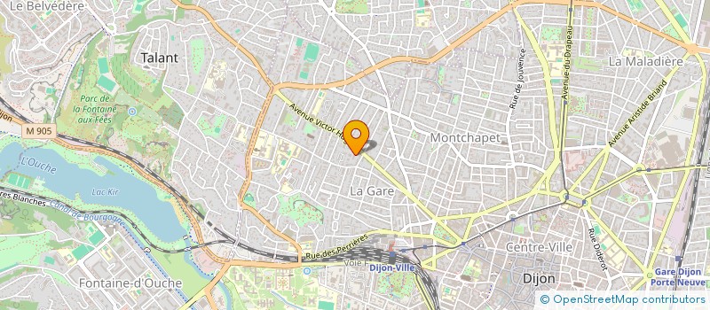 localisation de l'entreprise SCI DE LA ROSERAIE à DIJON