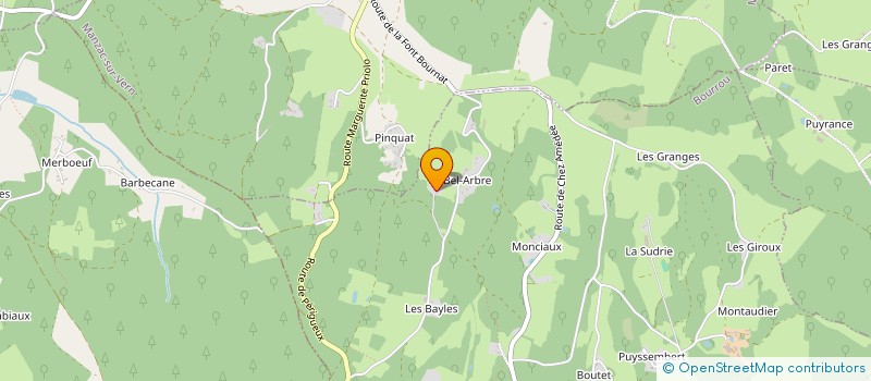 localisation de l'entreprise SCI DE LA ROTONDE à LEGUILLAC DE L AUCHE